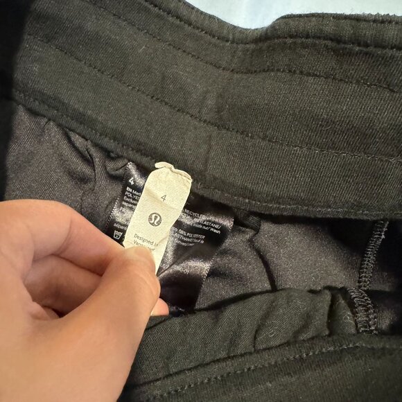 Lululemon Ribbed Softstreme Mid-Rise Wide-Leg Cropped Pant 25" black - Picture 3 of 4